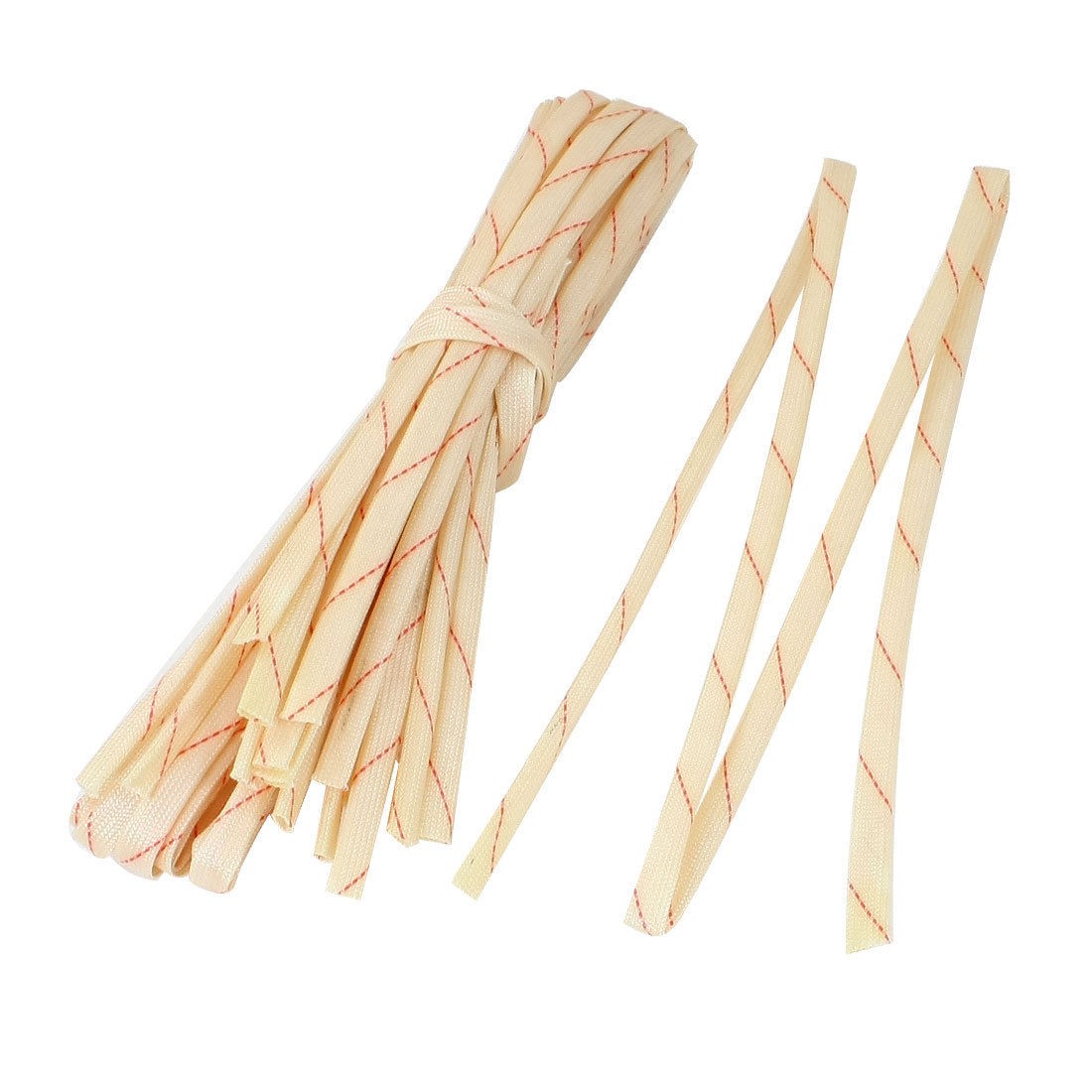 10 Pcs 94cm 5mm Dia. PVC Fiberglass Insulating Sleeving Sleeve