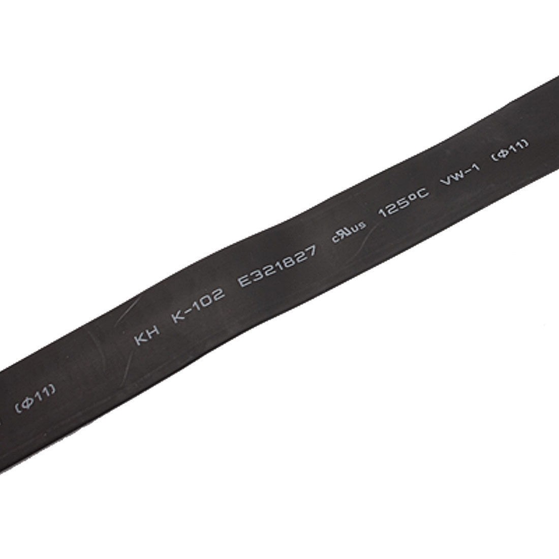 2 Pcs Black 11mm Dia Polyolefin 2:1 Halogen-Free Heat Shrink Tubing Tube 1M