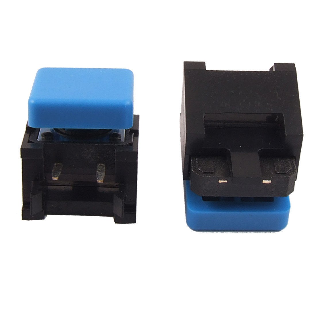 2 Pcs Momentary Tact Push Button Switch Right Angle 2 Pin 12 x 12mm x 8mm w Cap