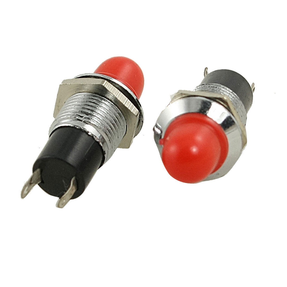 DC 6.3V 3/8" Threaded Red Pilot Light Signal Indicator Lamps 5 Pcs