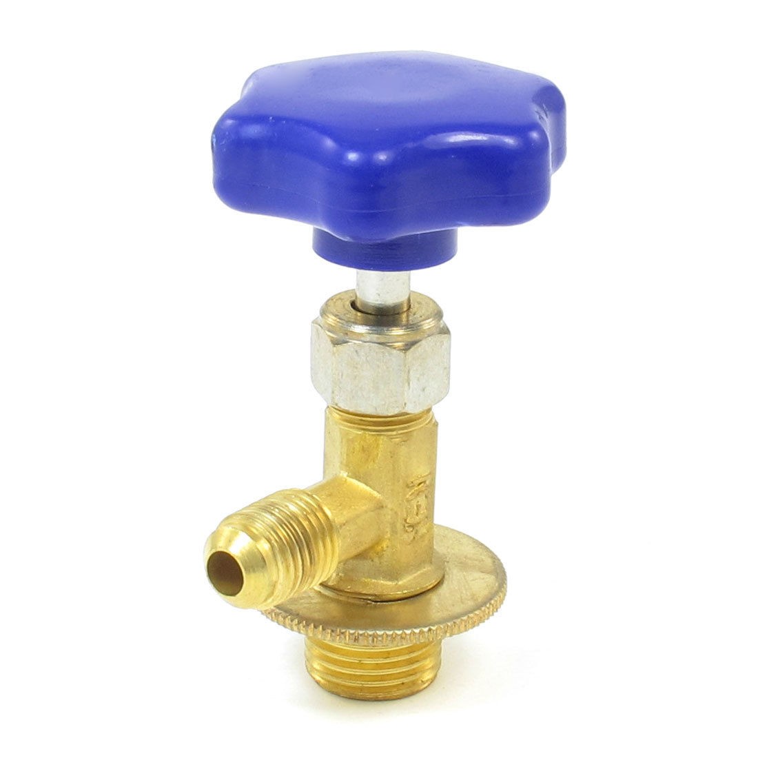 Blue Gold Tone Screw On Can Tap Valve Bottle Opener