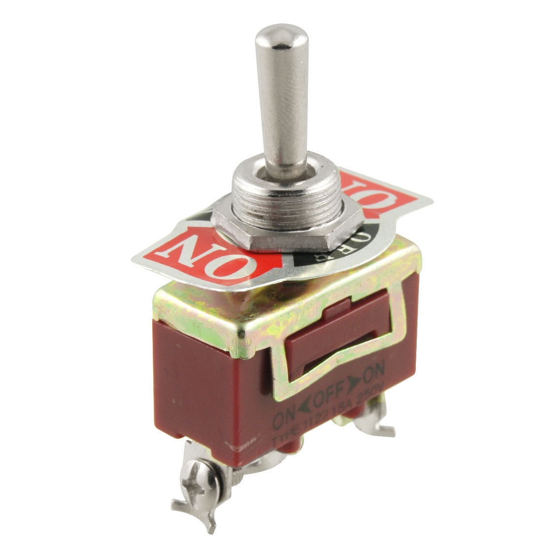 On/Off/On 3 Postion 3 Terminals SPDT Toggle Switch AC 250V 15A