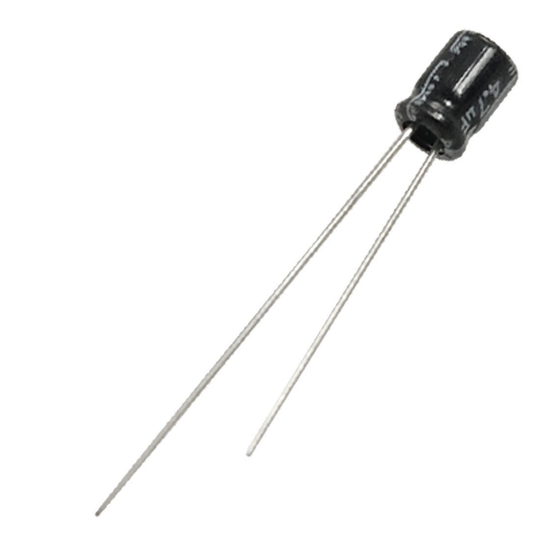 100 Pcs 4x5mm 4.7uF 50V Polarized Aluminum Electrolytic Capacitors