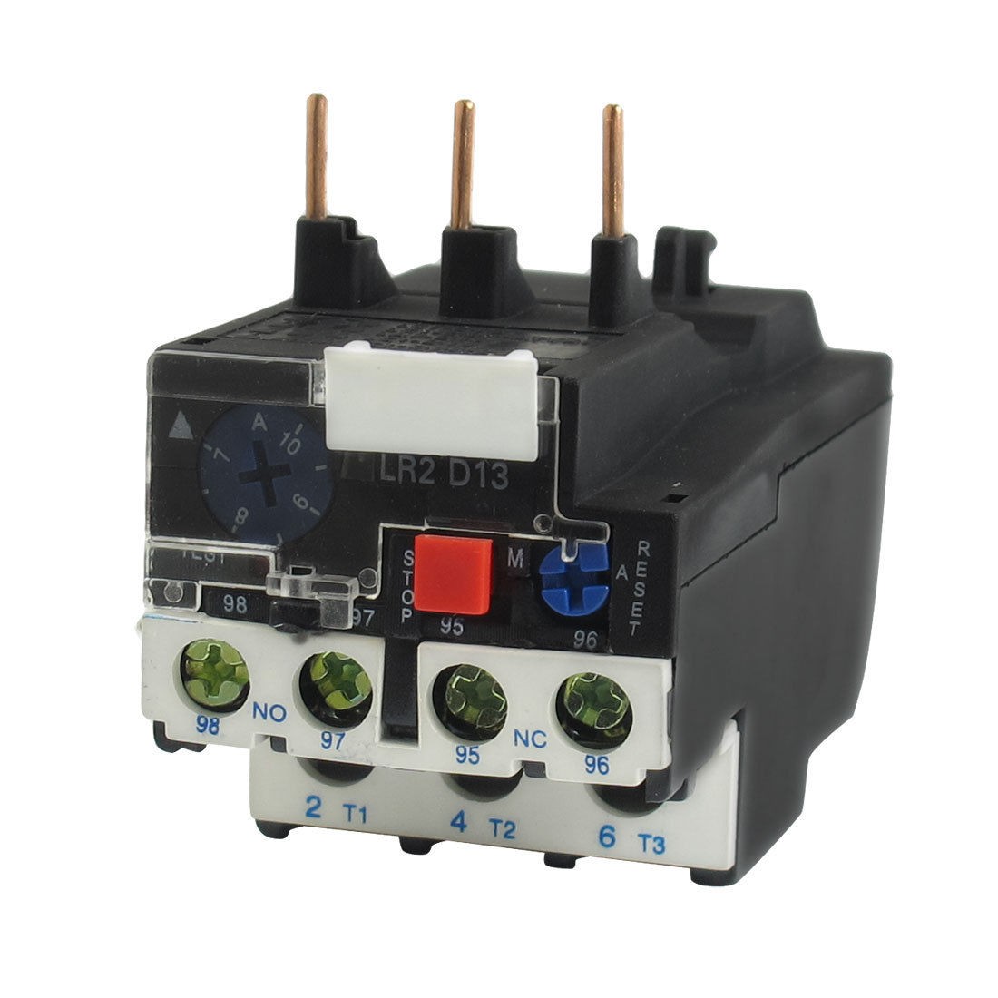 LR2-13 10A 7-10A 3-Phase 1NO 1NC Electric Thermal Overload Relay