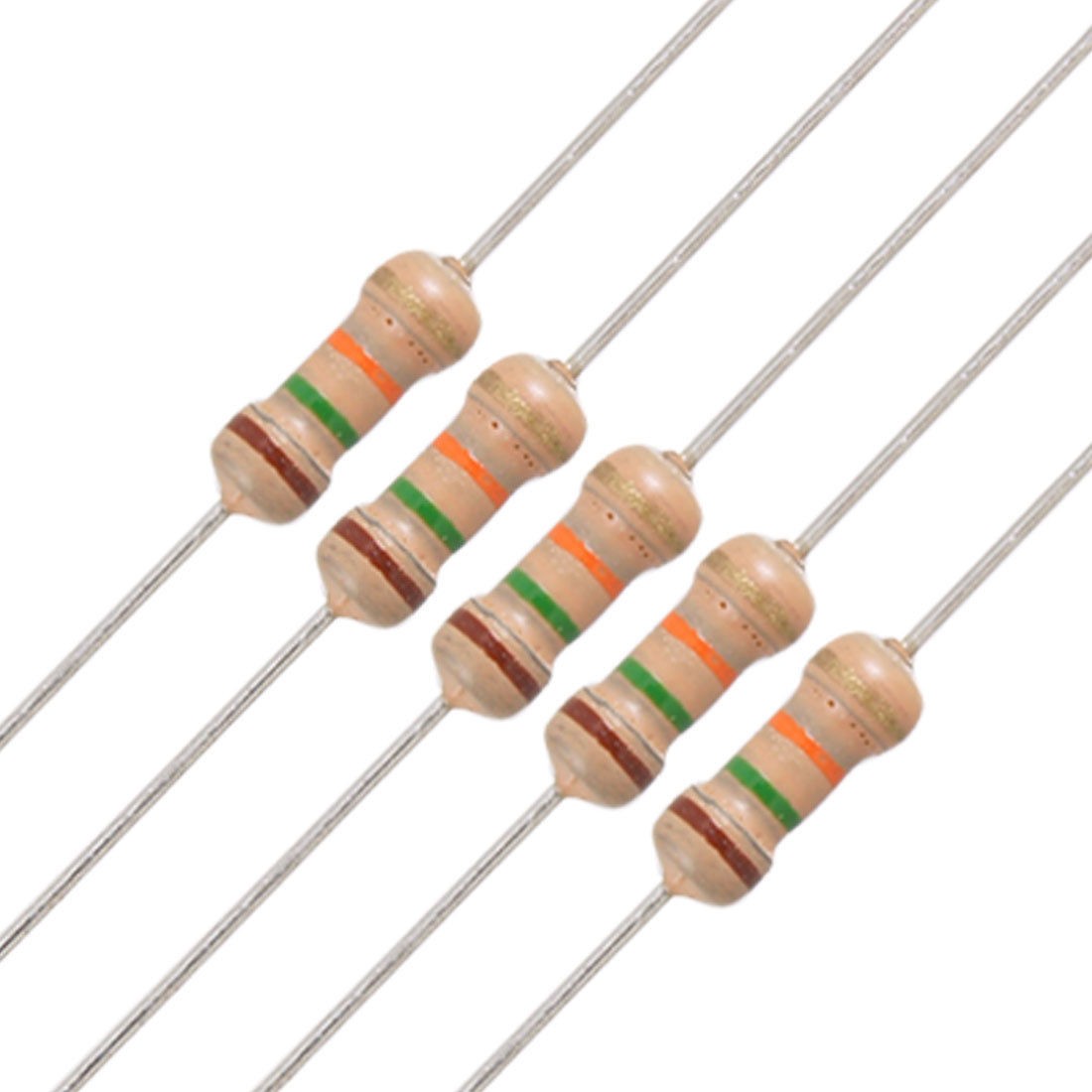 50 x 1/4W 250V 15K ohm Axial Lead Carbon Film Resistors