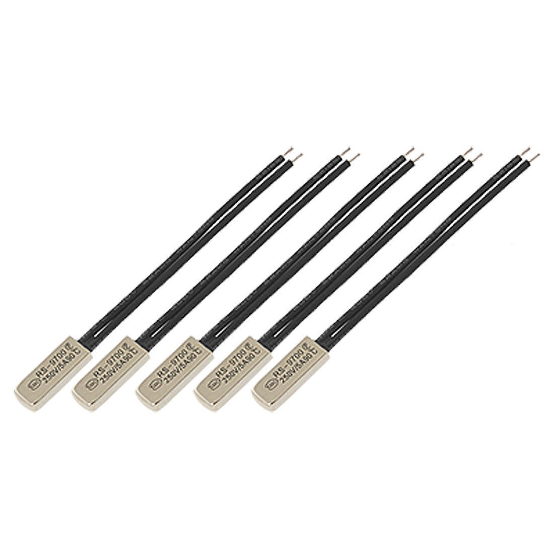 5 Pcs RS-9700 90 Degree Celsius N.C Thermostat Temperature Control Switch 