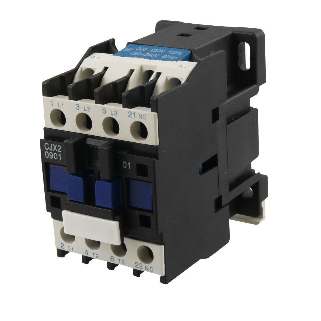 CJX2-0901 AC Contactor 9A 3 Phase 3-Pole NC 220V 50/60Hz Coil