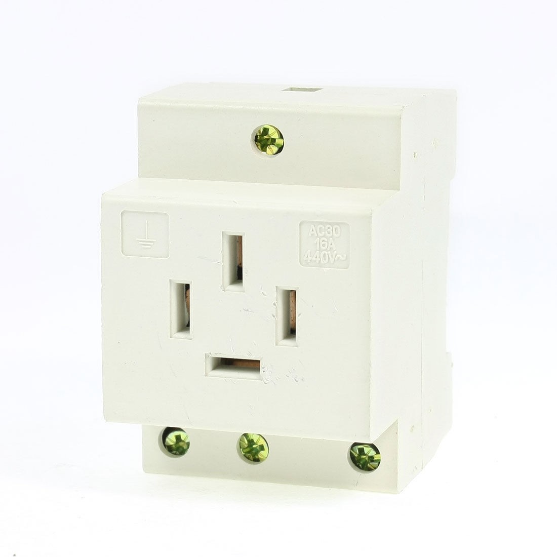 Electrical 4 Flat Pins Modularized Switch Socket AC 440V 16A
