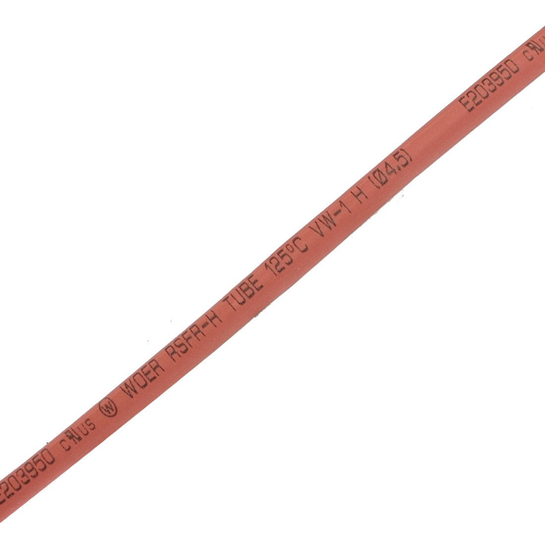 Polyolefin 4.5mm Dia Shrinkable Tubing Red Heat Shrink Tube 8M 26.2FT