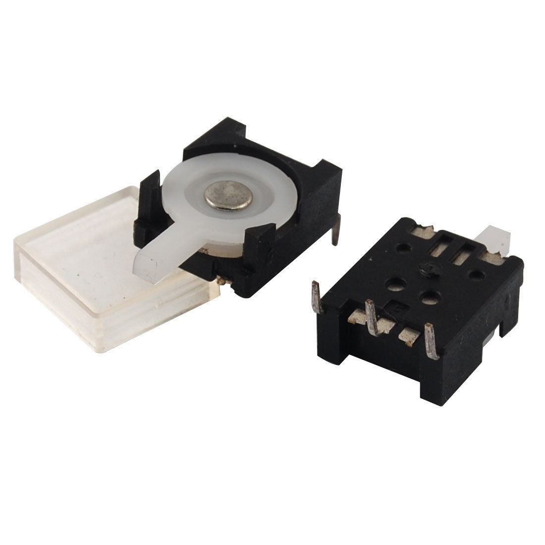 5 Pcs Black White DC 30V 0.1A SPDT Detector Switches