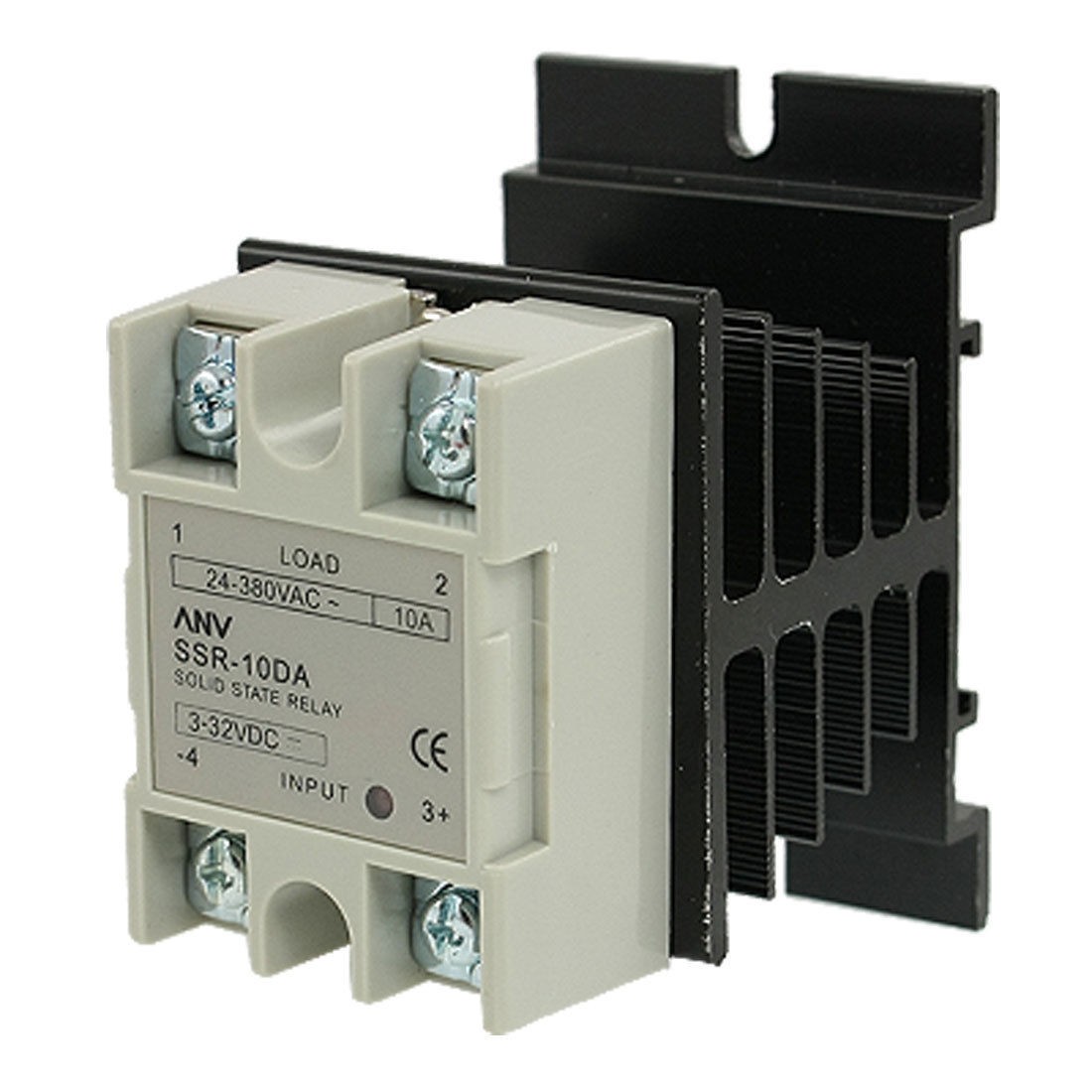 Single Phase Solid State Relay SSR-10DA 10A 24-380V AC w Heat Sink Kjdcg