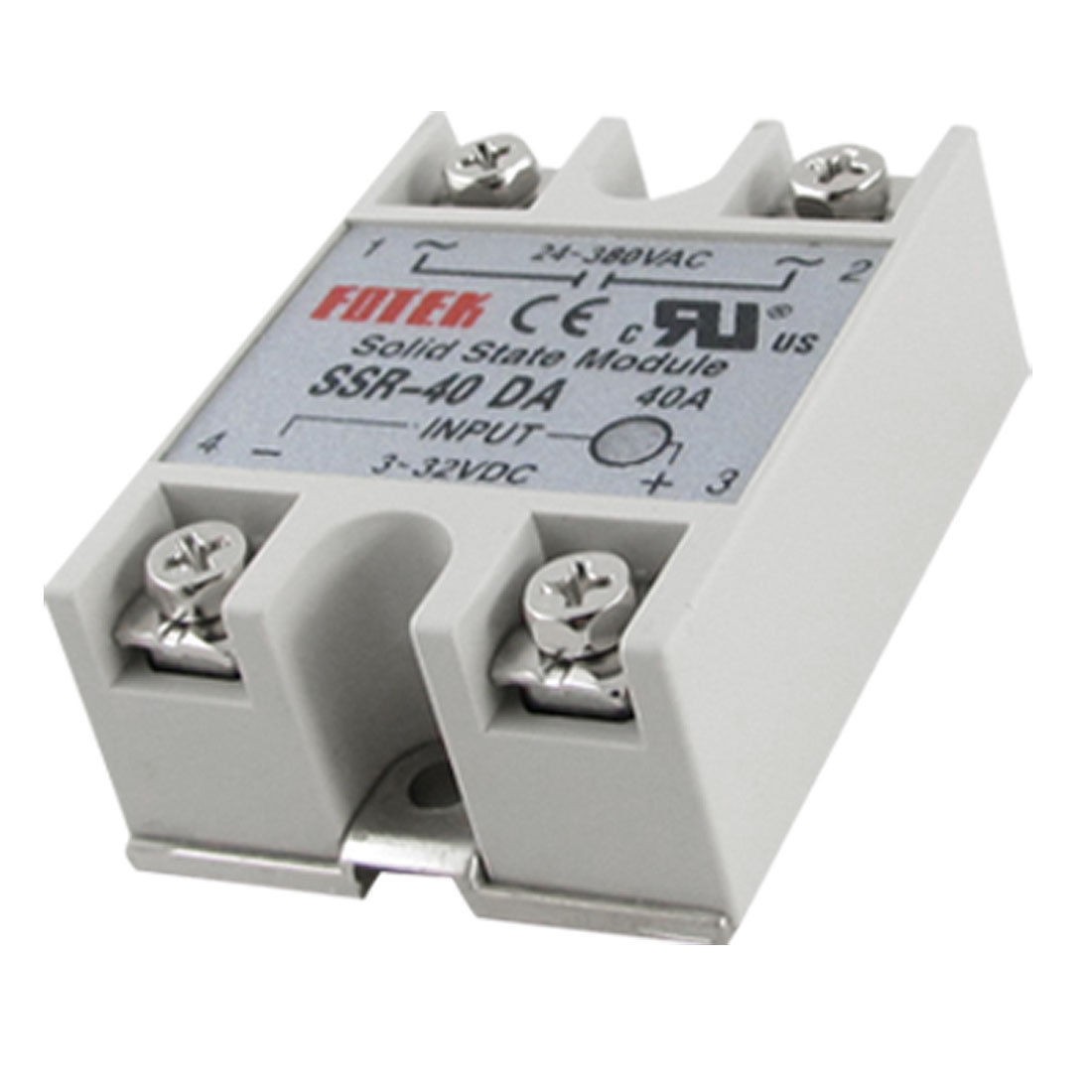 DC to AC Single Phase Solid State relay SSR-40DA 40A 3-32V 24-380V Rozbr
