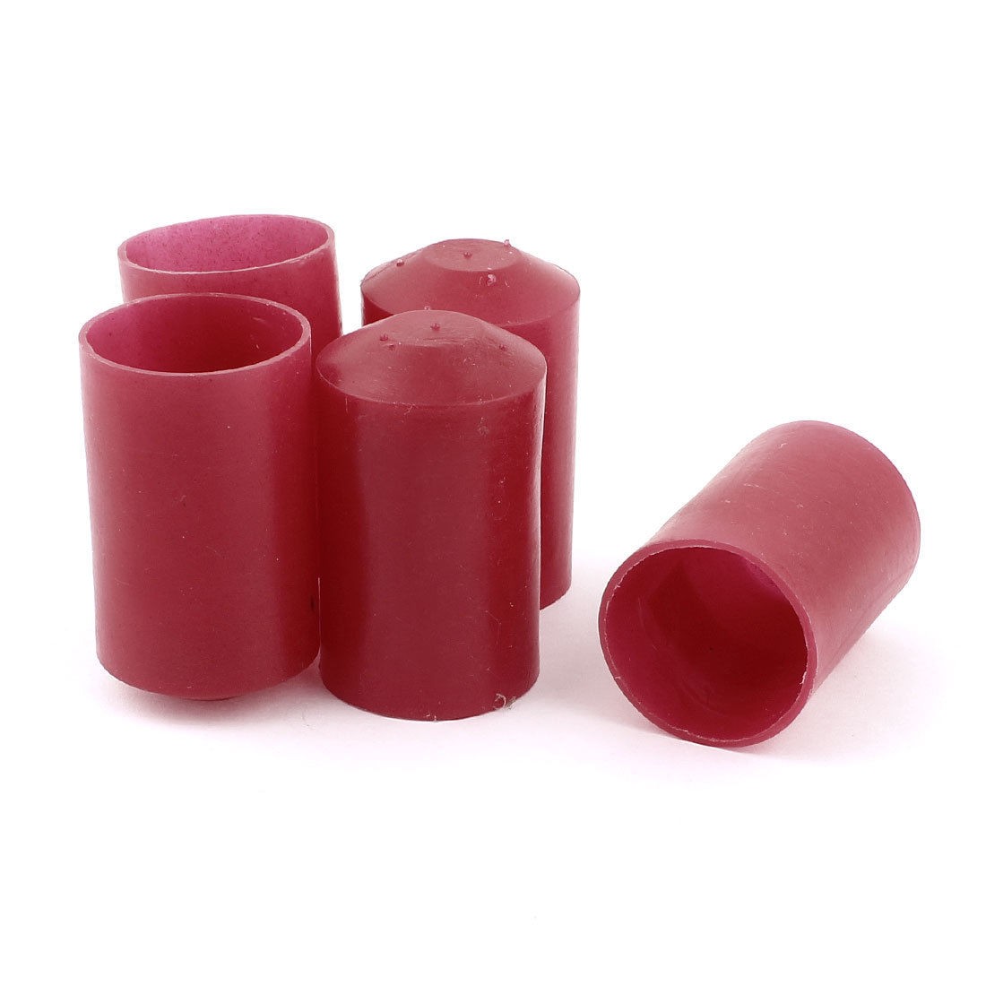 5 Pcs Adhesive Glue Lined Heat Shrink Shrinkable End Caps Red 34mm Dia