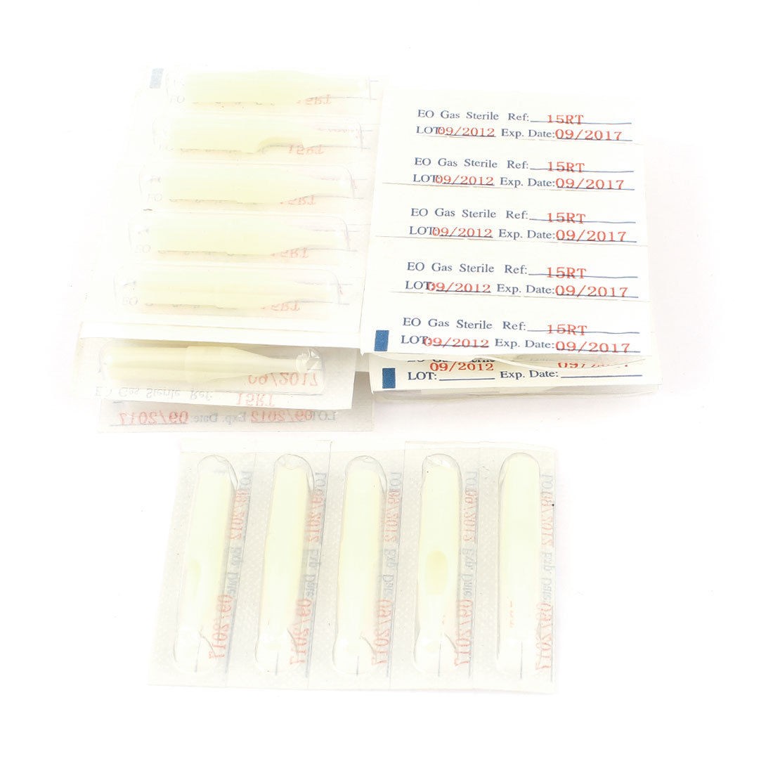 50 Pcs Disposable Tattoo Tip Tube 15R RT White for Round Liner Shader Needles