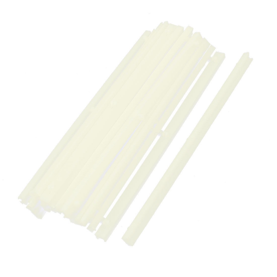 20pcs 7 5" 190mm Long ABS Horizontal PCB Circuit Board Card Guide Rail Slot Bar