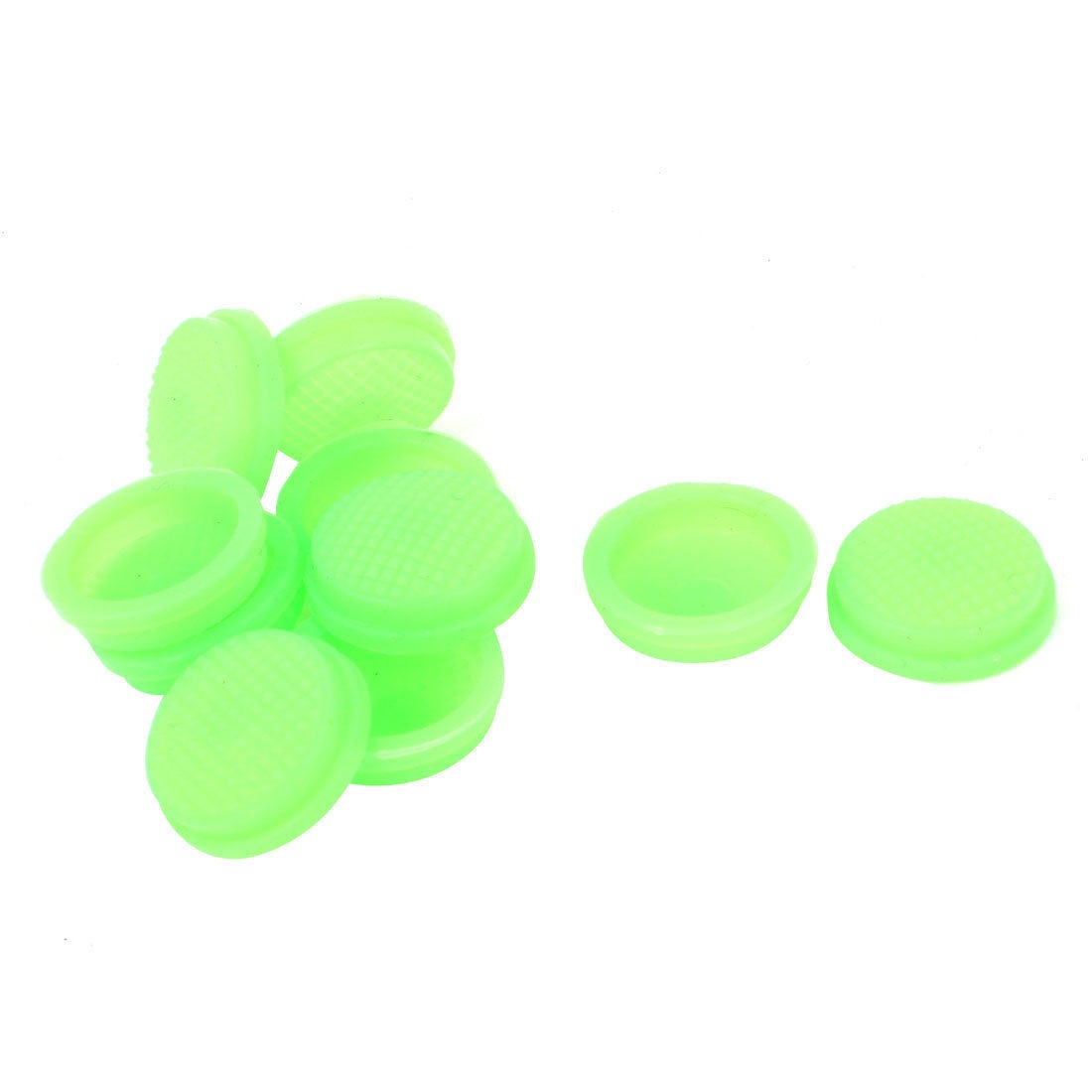 10pcs Green 16mm Inner Dia Protective Waterproof Silicone Switch Cover Cap