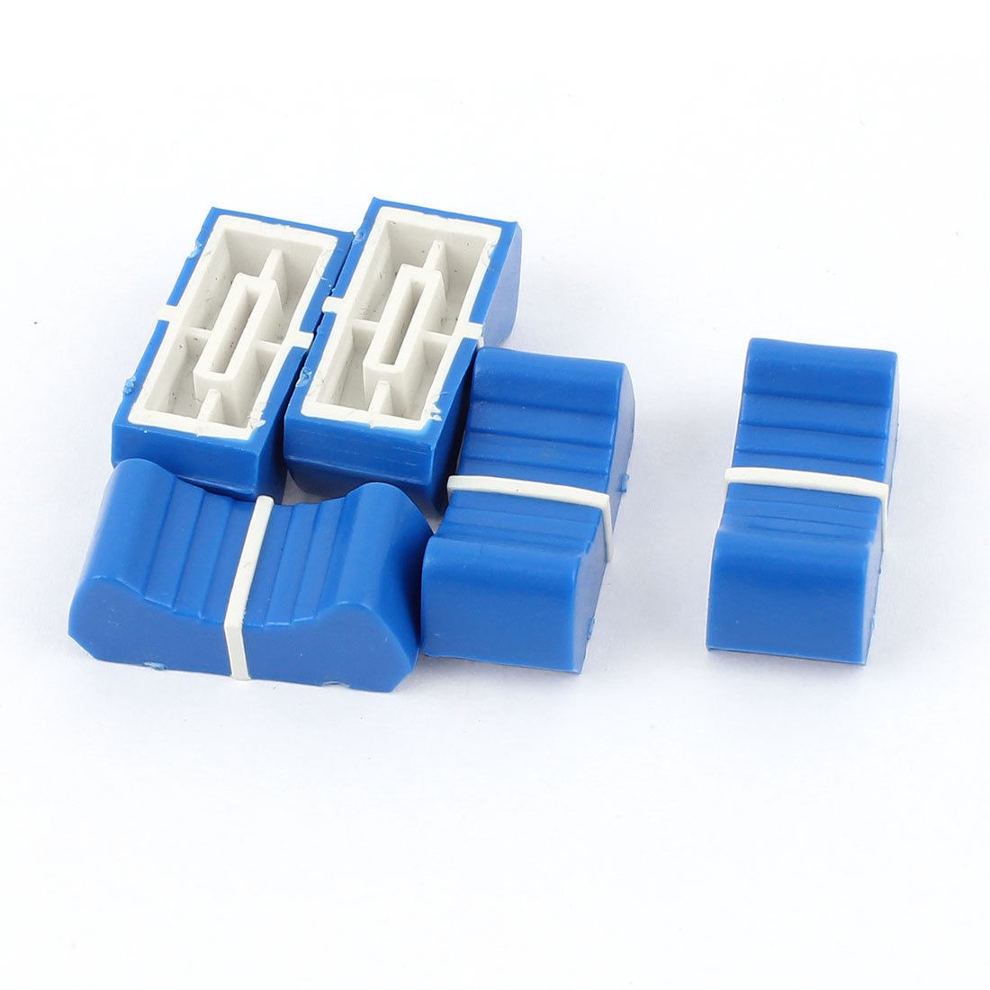 5pcs Digital Video Mixer Fader Effects Slide Switch Cap Knob Blue 8 5 x 2mm