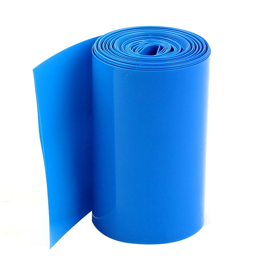5Meters 70mm Width PVC Heat Shrink Wrap Tube Blue for 4 x 18650 Battery Pack