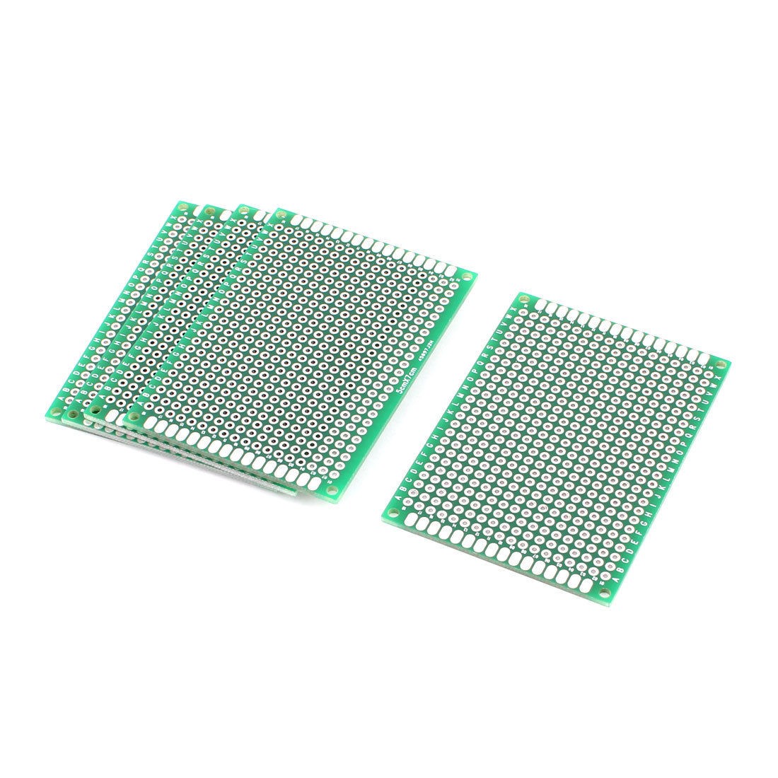5 Pcs Double Side Prototype PCB Tinned Universal Breadboard 5x7cm FR4