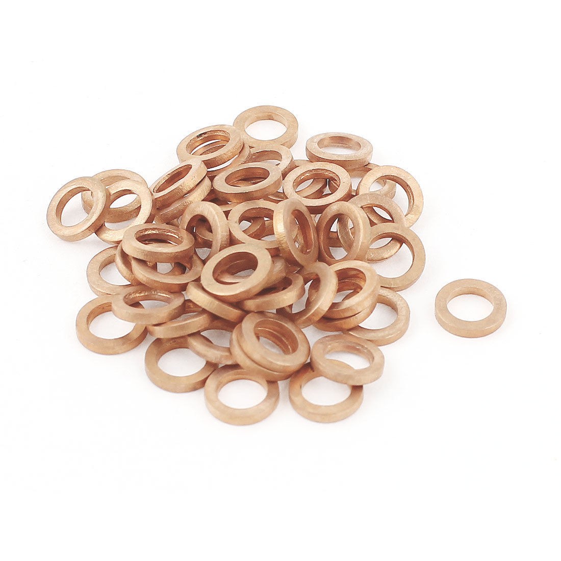 50pcs 5mmx8mmx1 5mm Copper Flat Washer Ring Seal Fitting Fastener