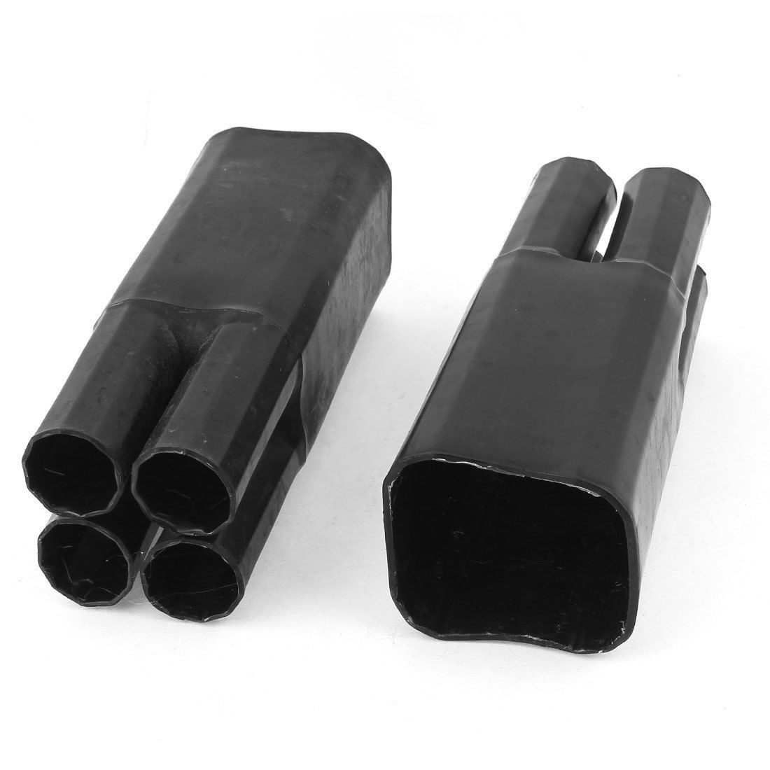 2pcs 70mm 24mm 4 Way Heat Shrink Breakout Boot Cable Jointing for 70 120MM2 Wire