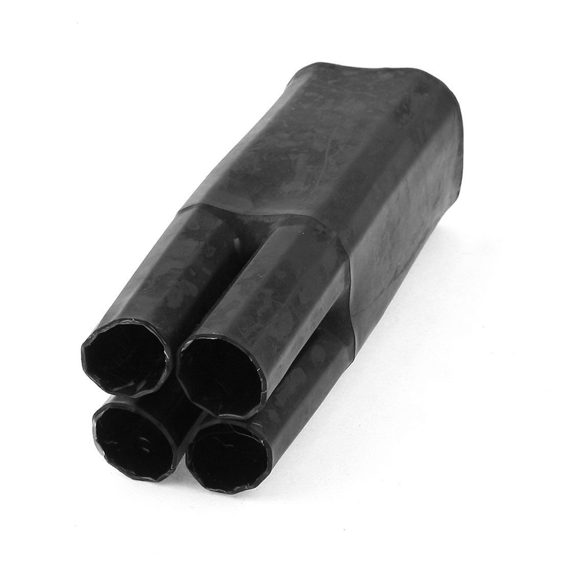 Black Heat Shrink Breakout Boot Sleeving 4 Outlet for 70 120MM2 Wire
