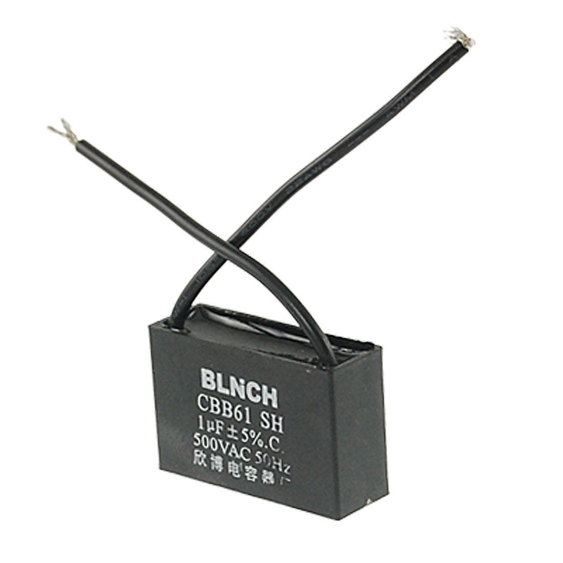 1uF 500VAC 50Hz 2 Wire Electric Fan Capacitor CBB61