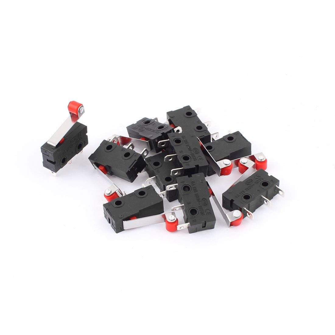 5 Pairs Short Hinge Roller Lever Miniature Micro Switch Microswitch AC 125 250V