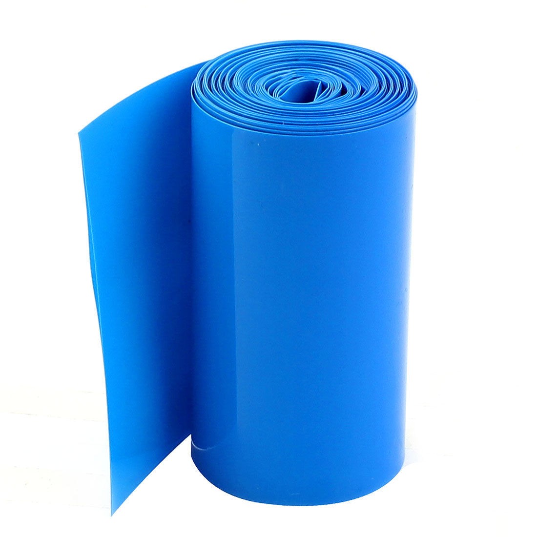 2meters 85mm Width PVC Heat Shrink Wrap Tube Blue for 18650 Battery Pack