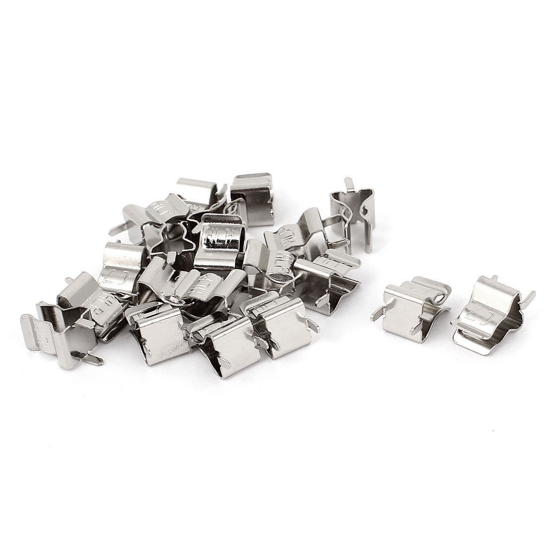 20 Pcs Silver Tone Clips Holder bracket for 6mm x 30mm Fuse