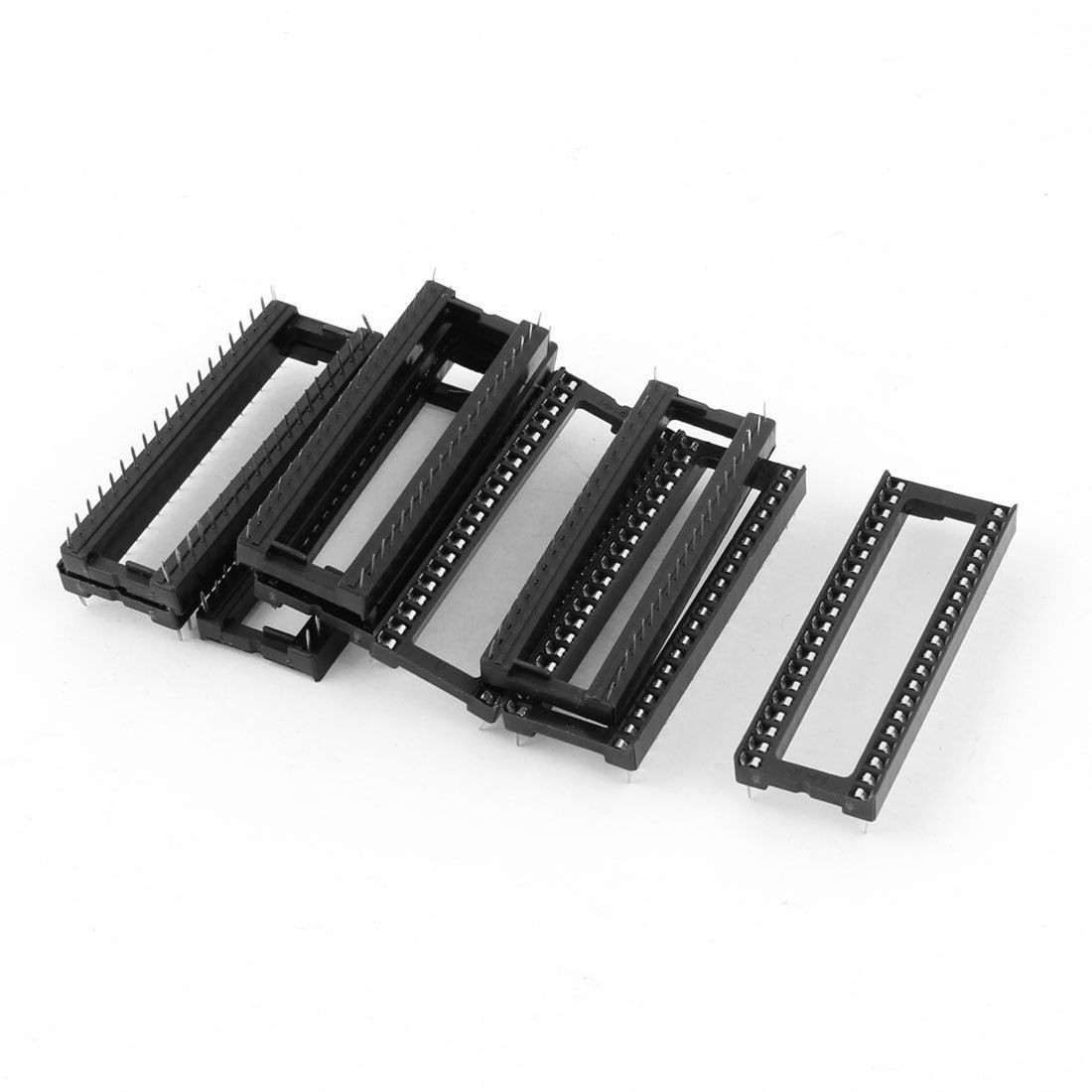 10 Pcs 2 54mm 2 Row 40 Pin Solder Wide DIP IC Chip Singlechip Socket