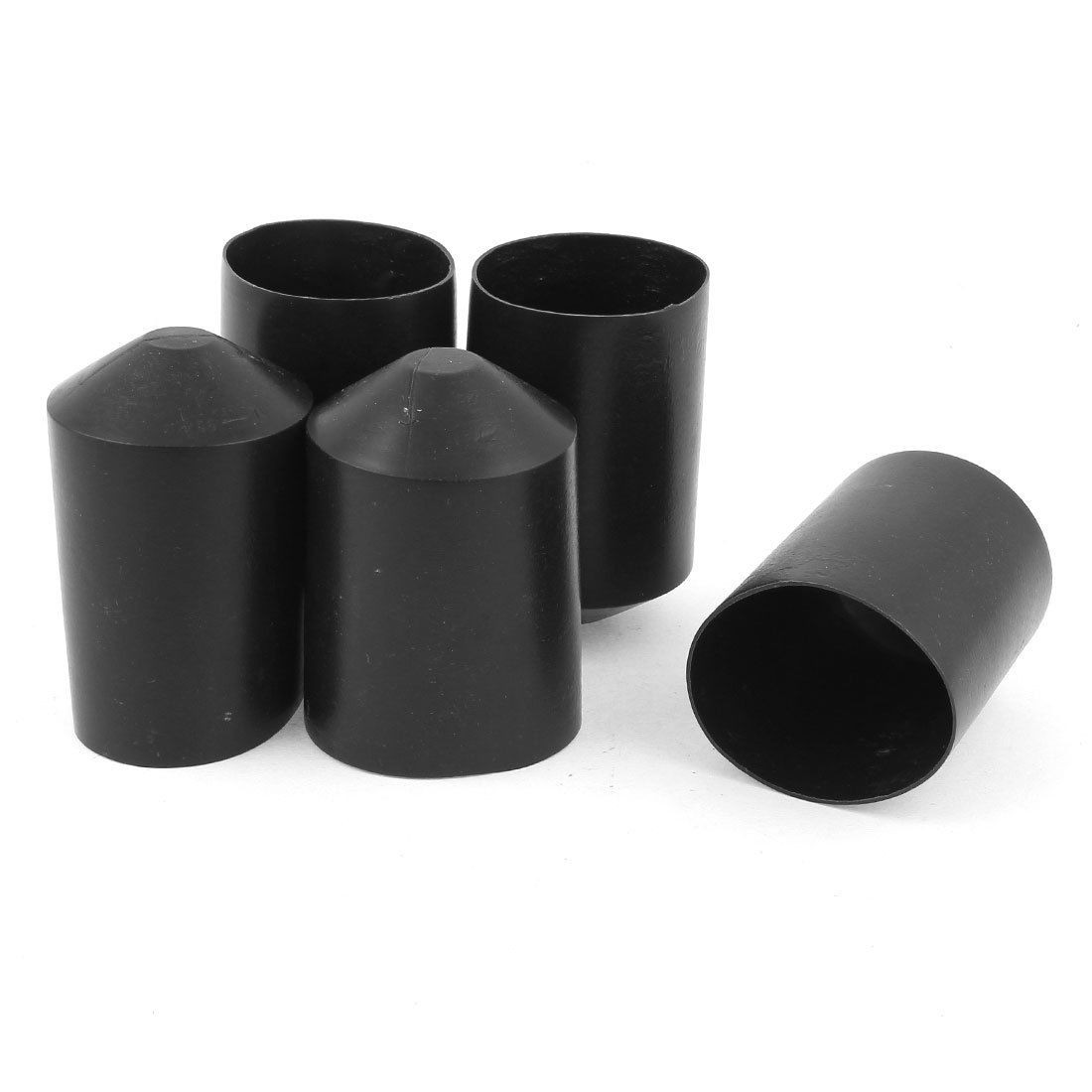 5pcs 57mm Adhesive Lined Heat Shrink End Cap Commulation Cable Cover 2 1
