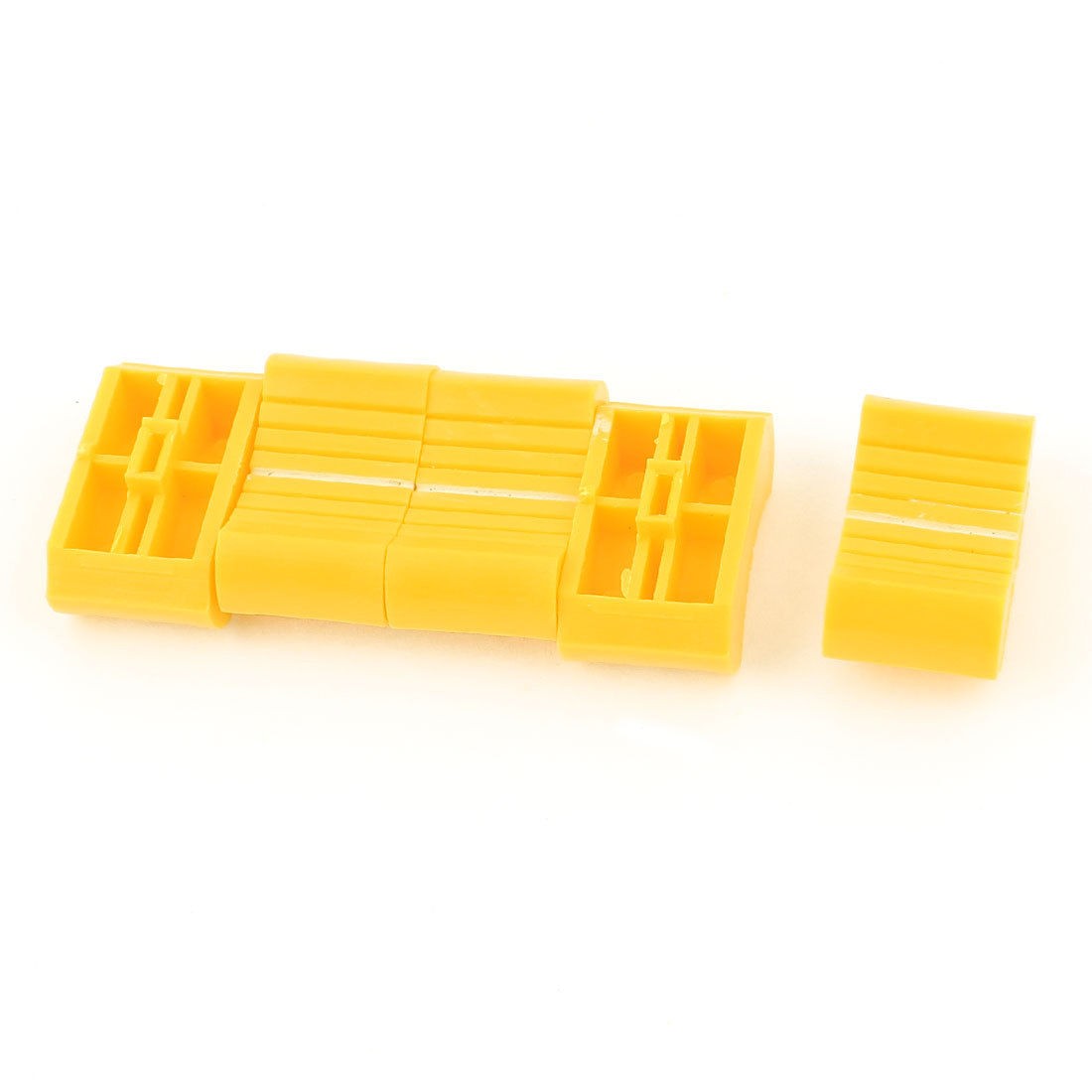 5pcs Digital Video Mixer Fader Effects Slide Switch Cap Knob Yellow 5 x 2mm