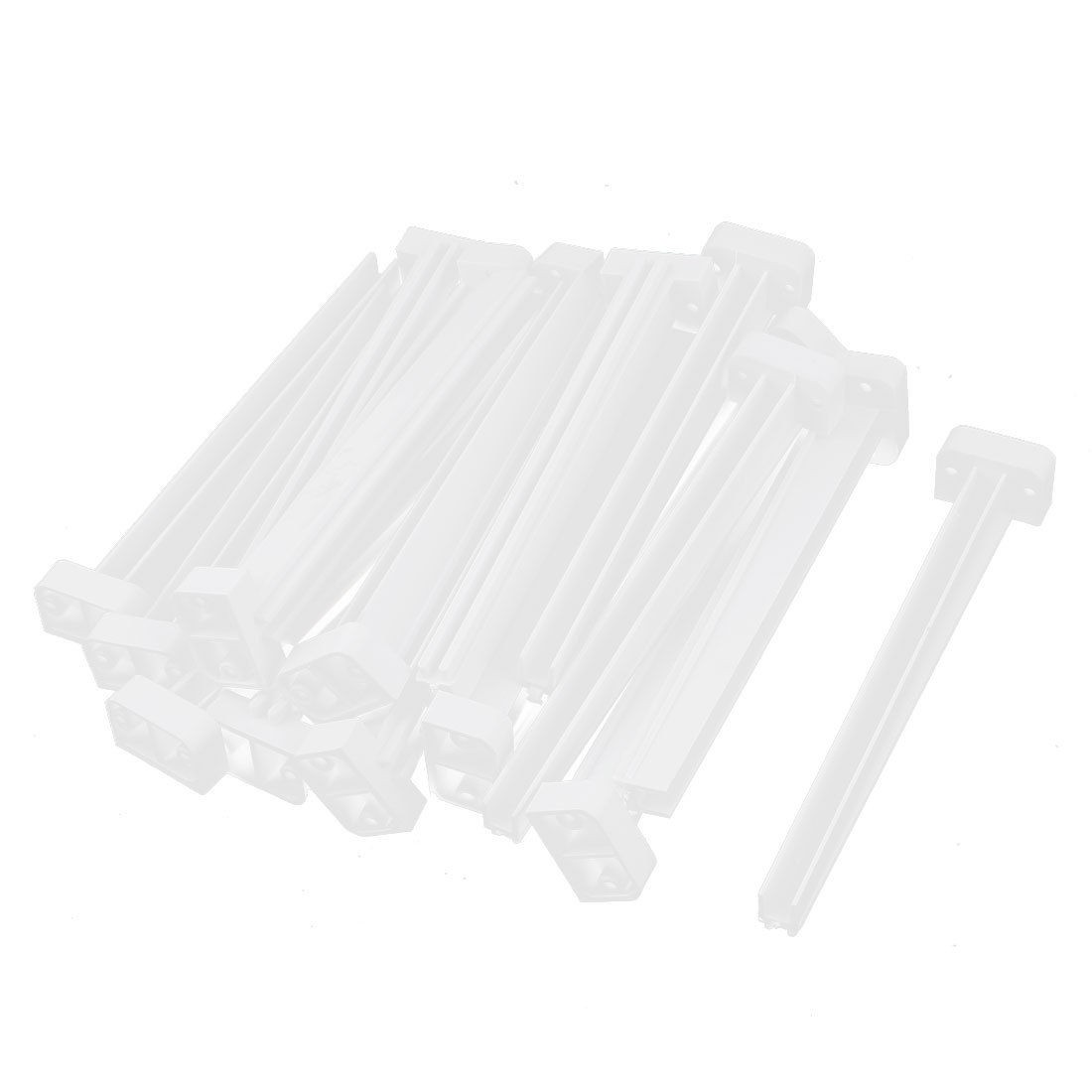 20pcs Plastic Vertical Mounting PCB Board Guide Rail Supporting Holder Bar