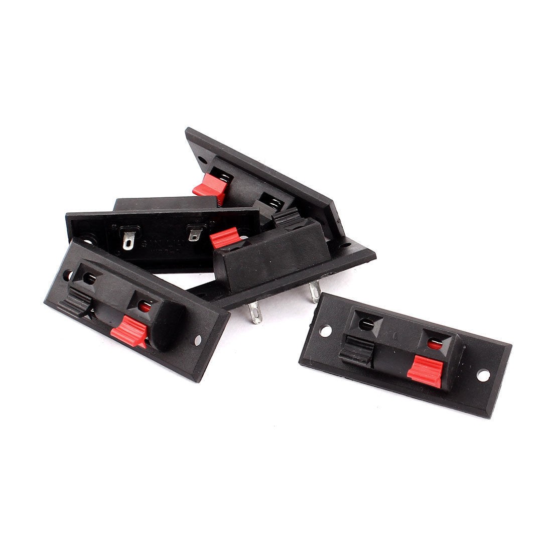 5pcs 55mm x 20mm 2 Positions Push in Jack Spring Load Audio Speaker Terminals