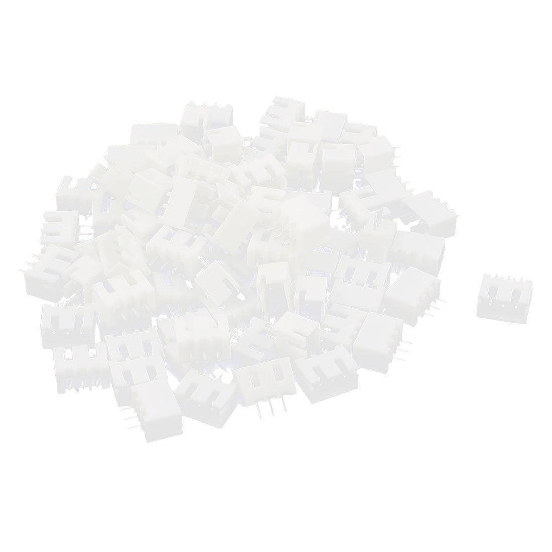 80pcs XH 2 54mm Pitch 3P Male Pin Header Connector for PCB Board