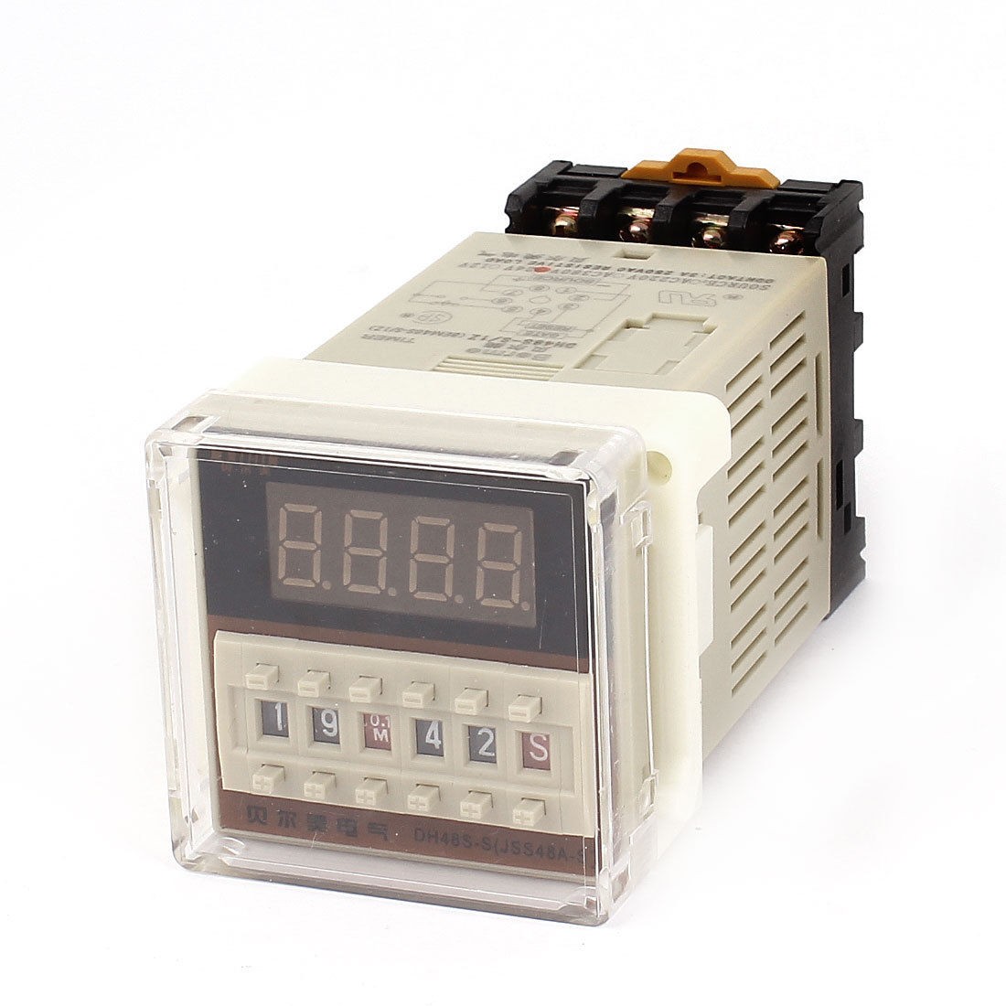 DH48S-S AC/DC 24V 0.1S-99H 8-Pin Adjustable Time Plastic Panel Delay Timer Relay