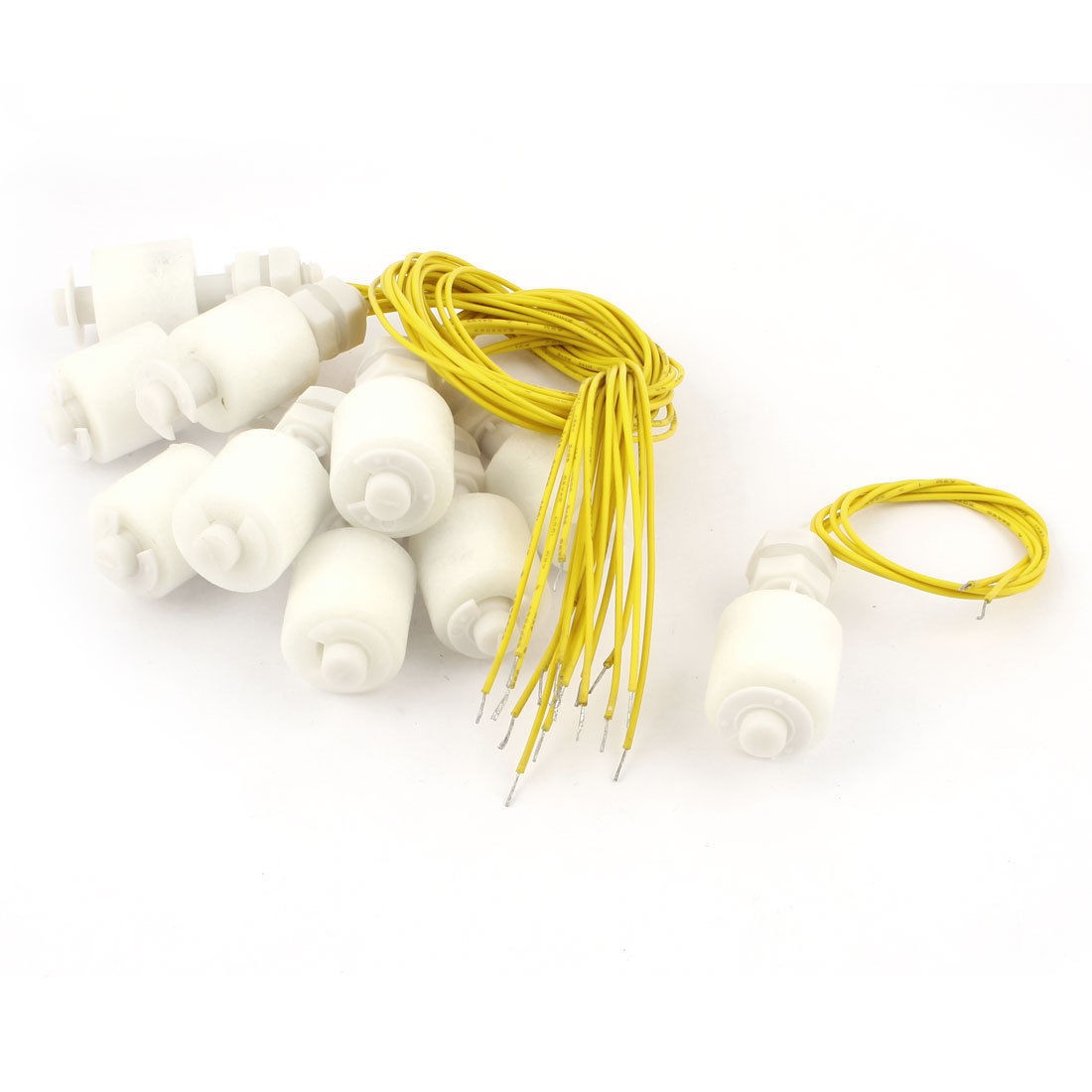 10pcs ZP4510 Wire Leads Liquid Water Level Sensor Floating Switch White