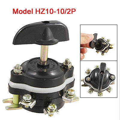 Screw Terminals 3 Pitches Combination Switch HZ10-10/2P