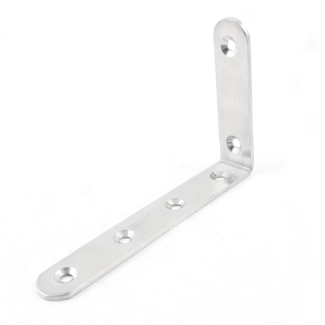 Furniture Round End Right Angle Bracket Fastener 125mm x 75mm