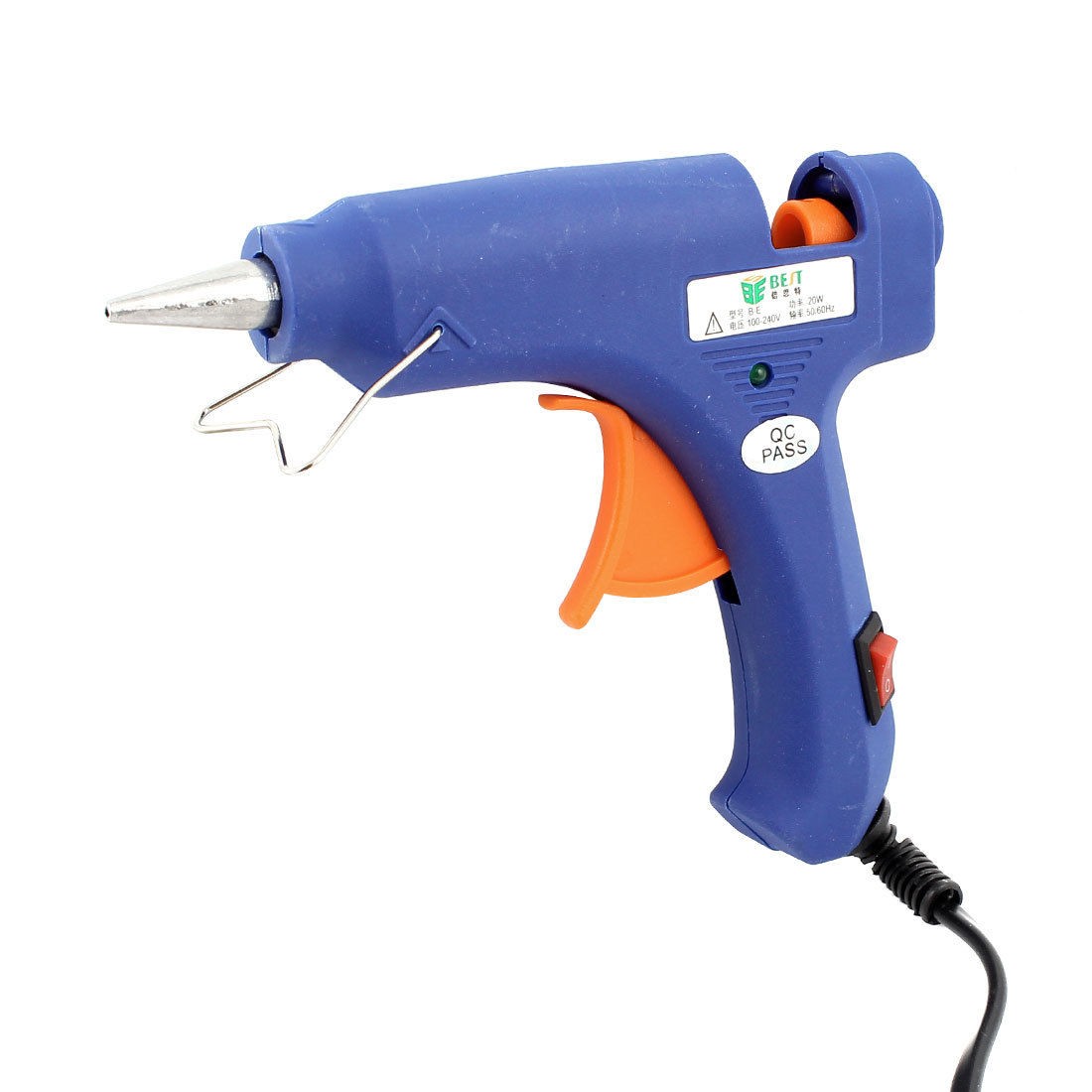 US Plug AC 100 240V 20W Triggered Hot Melt Electric Glue Gun w 3 Sticks