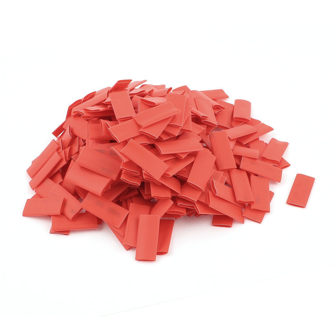 300pcs 8mm 2 1 Red Flexible Polyolefin Heat Shrink Tubing Wire Wrap