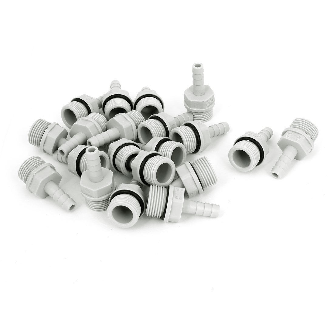 New 20pcs 3 8BSP Thread Plastic Hose Barb Fitting Coupler for 6mm Inner Dia Pipe
