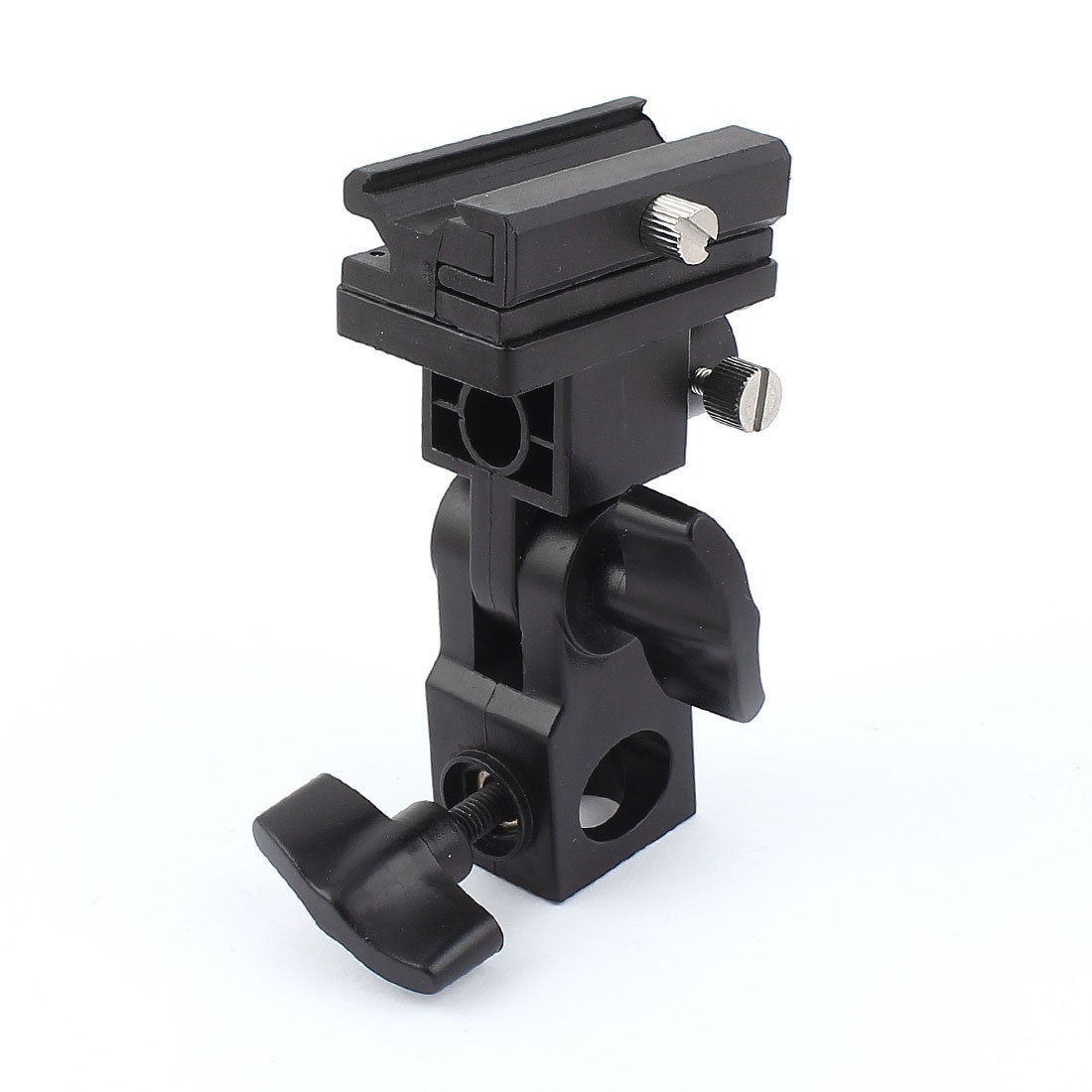 Flash Hot Shoe Mount Adapter Trigger Umbrella Holder Swivel Light Stand Bracket