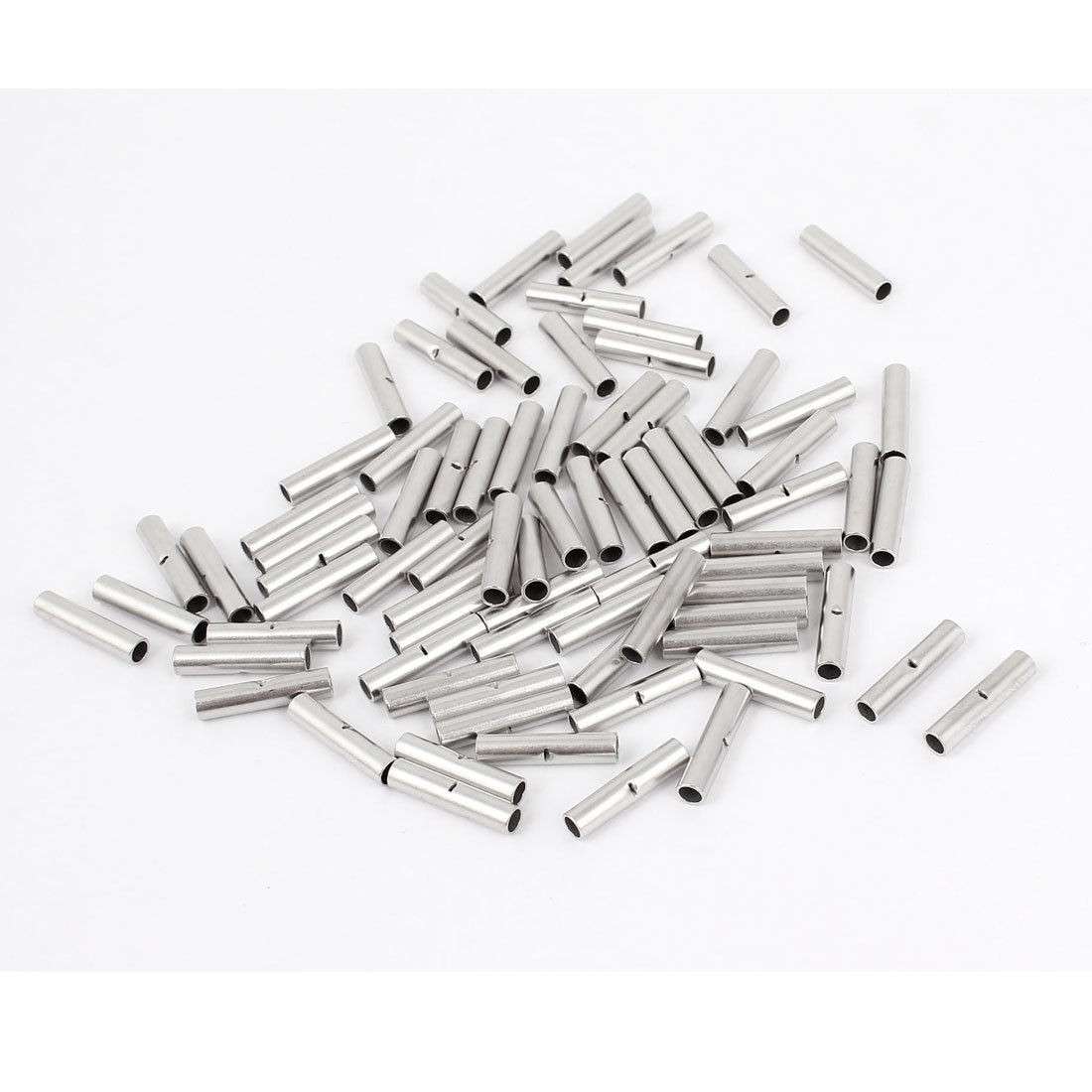 80 Pcs BN1 Intermediate Joint Copper Connection Pipe Connected to Terminal Wire