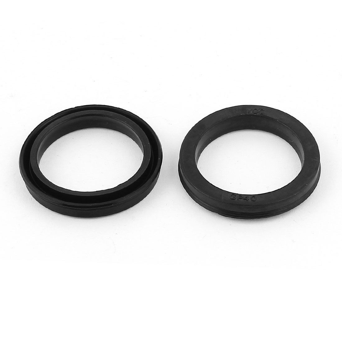 2pcs 40mmx30mmx5mm Rubber Air Seal Gaskets Black for Yu Type Air Cylinder