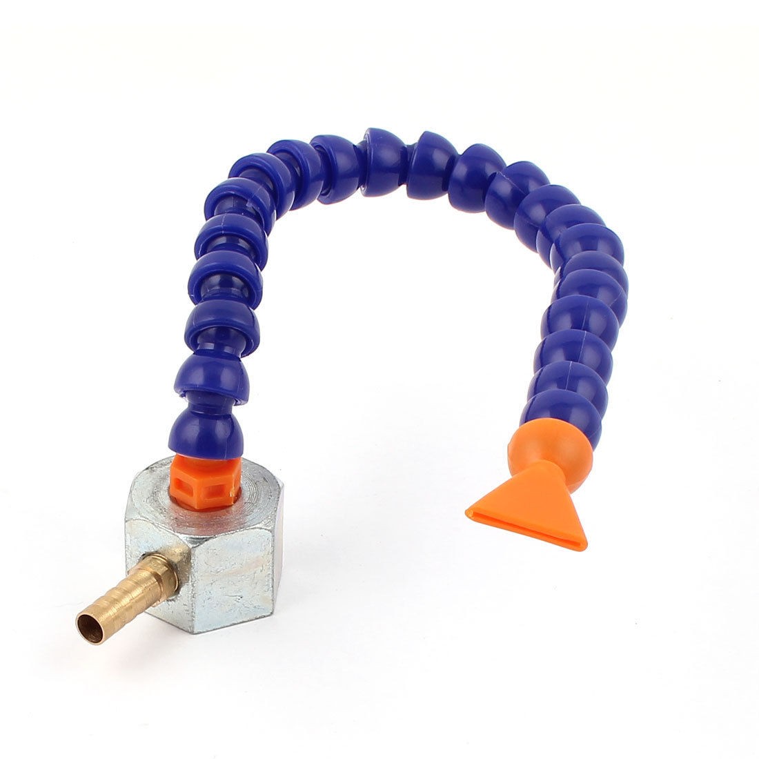 Hex Magnetic Base 20mm Flat Nozzle Flexible Oil Water Coolant Pipe Hose 32cm