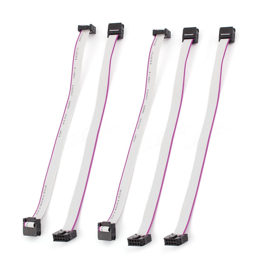 5pcs FC8P IDC 8 Pin F F Hard Drive Extension Wire Flat Ribbon Cable Adapter 20cm