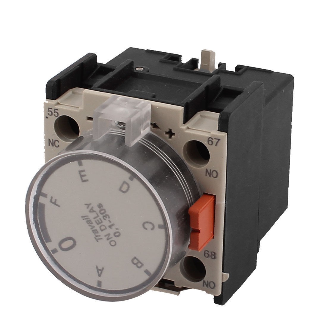 LA2 D22 A65 Ui 660V Ith 10A 1NO 1NC Time Delay Auxiliary Contact Block 0 1 30s