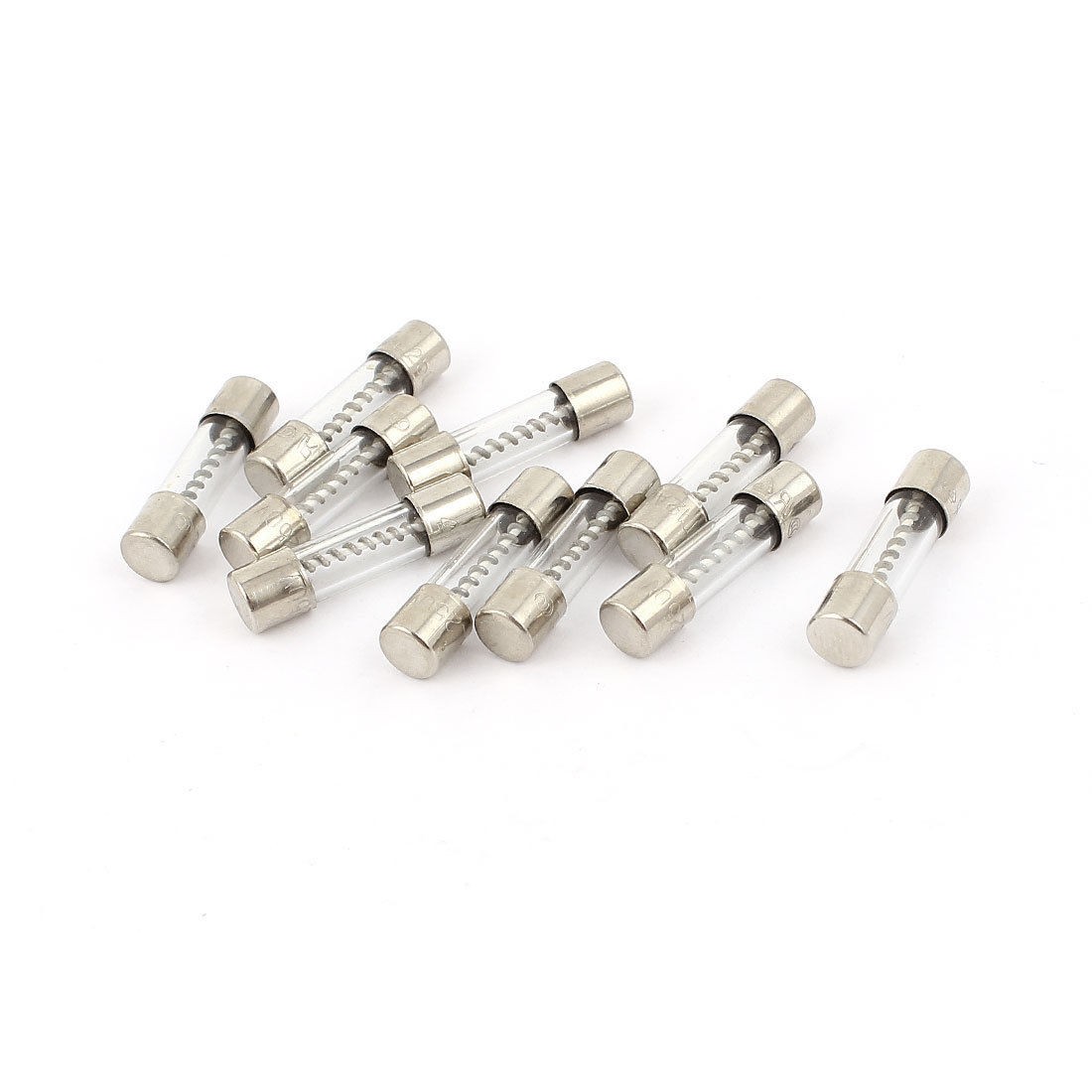 10 Pcs 250V 12A 12Amp Slow Blow Glass Fuses Tubes 5mm x 20mm